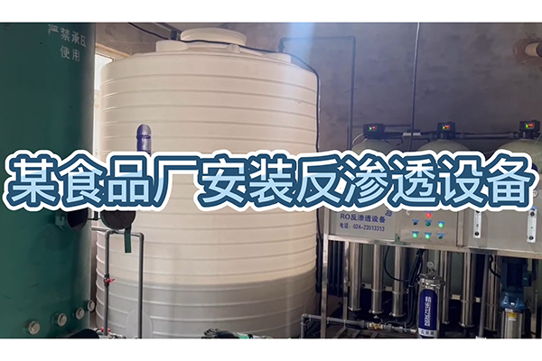 食品廠安裝反滲透設(shè)備，生產(chǎn)質(zhì)量好的食品，好水質(zhì)是前提！